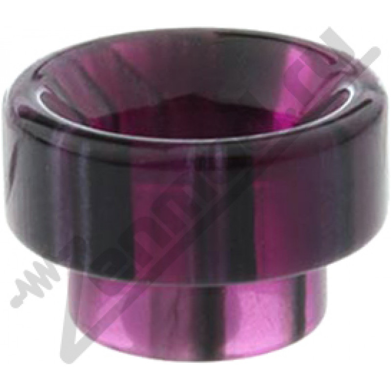 Фото и внешний вид — Дриптип 810 Resin короткий фиолетовый (без о-рингов)