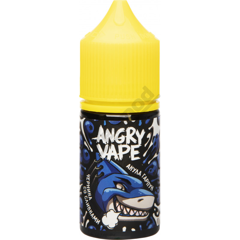 Фото и внешний вид — Angry Vape SALT - Акула Гарпун 30мл