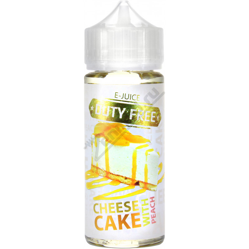 Фото и внешний вид — DUTY FREE WHITE - Peach Cheesecake 120мл