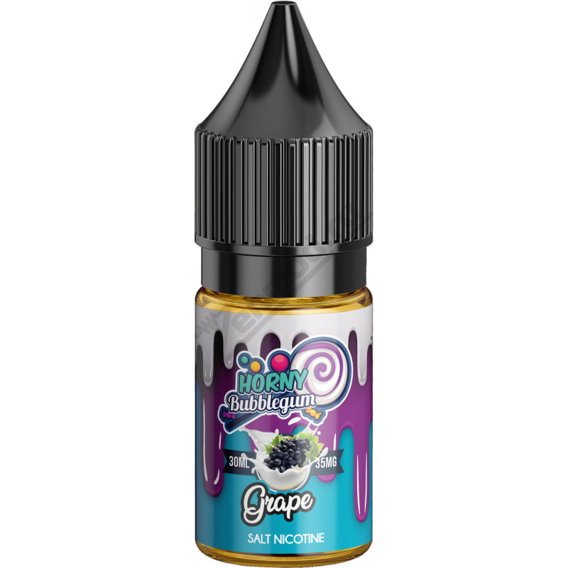 Фото и внешний вид — HORNY Bubblegum SALT - Grape 30мл