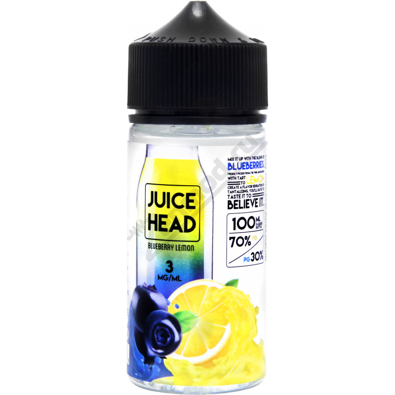 Фото и внешний вид — Juice Head - Blueberry Lemon 100мл