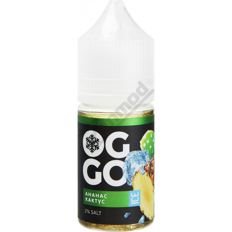 Фото и внешний вид — OGGO FRUITS DOUBLE ICE SALT - Ананас Кактус 30мл