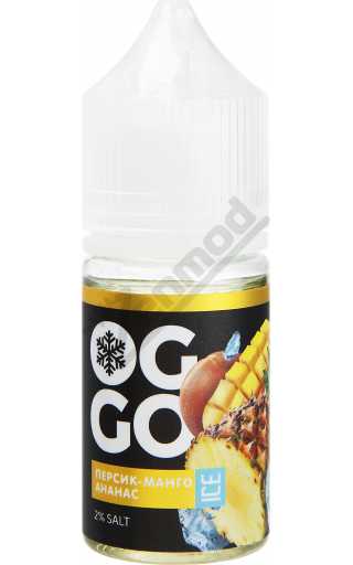 OGGO FRUITS DOUBLE ICE SALT - Персик Ананас Манго 30мл