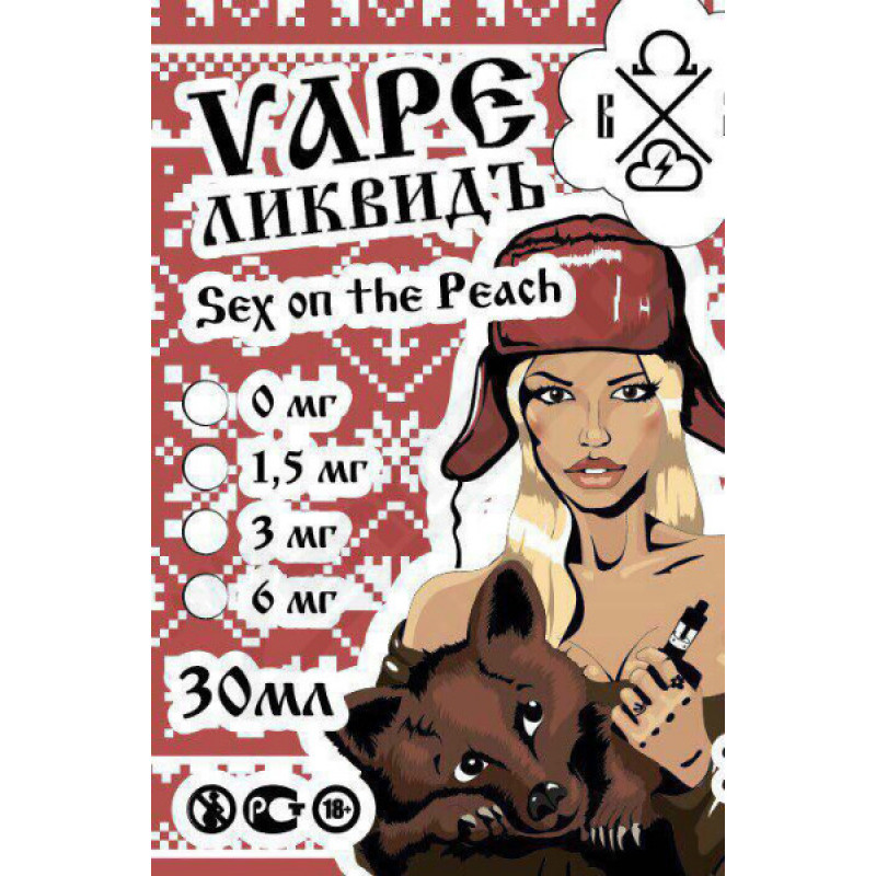 Фото и внешний вид — Vape Ликвидъ - Sex on the Peach 30мл