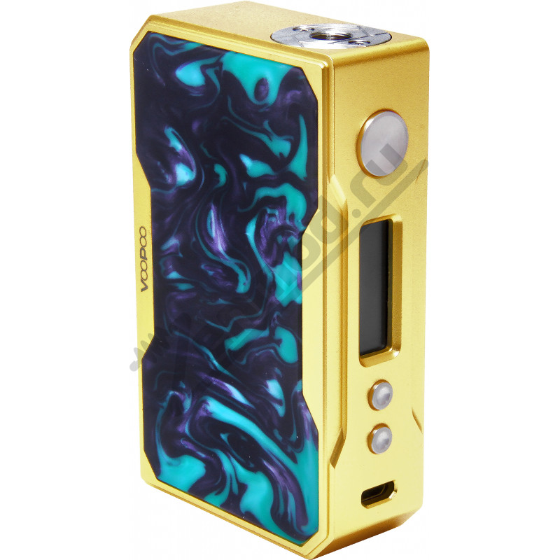 Фото и внешний вид — VooPoo DRAG 157W Gold Turquoise